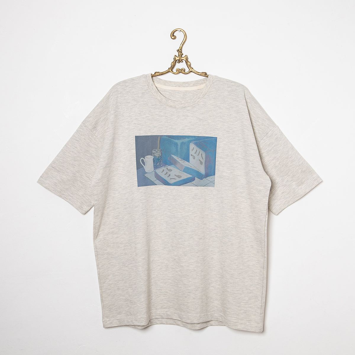 cielkocka】はんぺんブレッドTシャツ